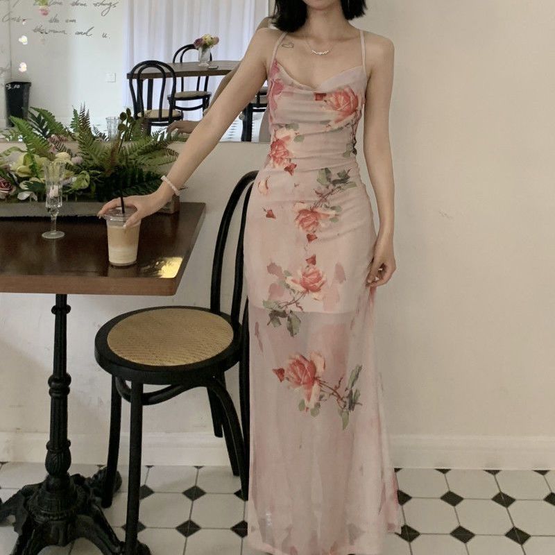 Summer Gauze Clothing - Mulheres saias de joelho malha de