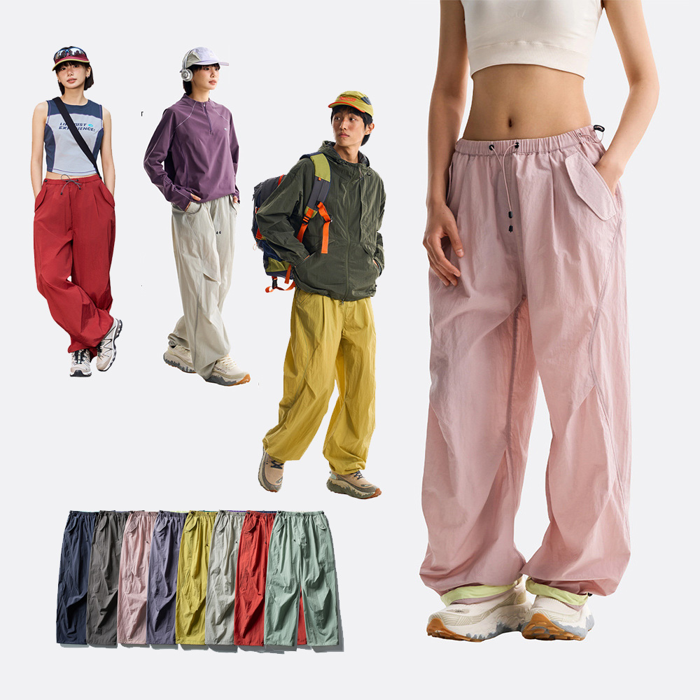 Summer Hiking Clothing - Calças Cargo Largas e Leves para