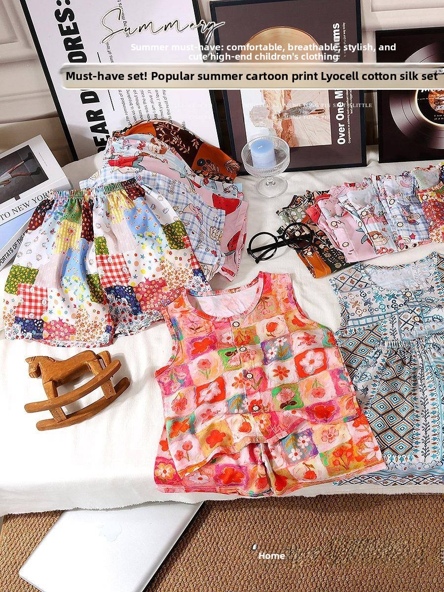 Summer Clothing Girl - Conjunto de Verão para Meninas: Colete