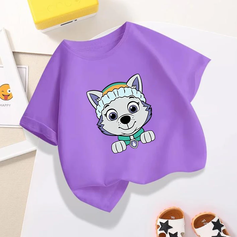 Summer Everest Clothing - Camiseta da série Paw Patrols, roxa,