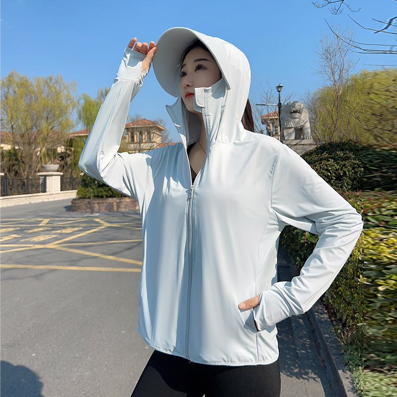 Summer Clothing Girl - Jaqueta Feminina com Capuz para Proteção
