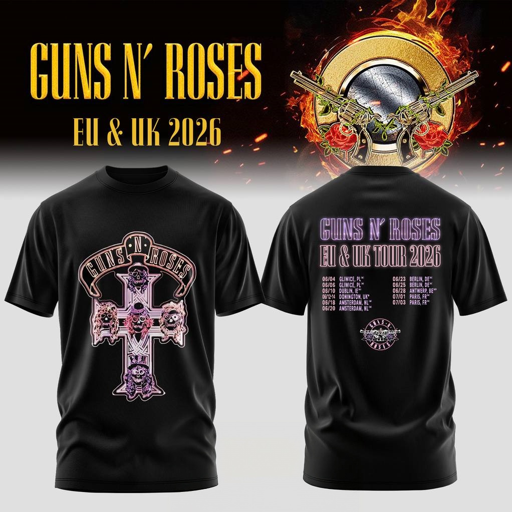 Summer Clothing Uk - Camiseta Gráfica Guns N Roses EU