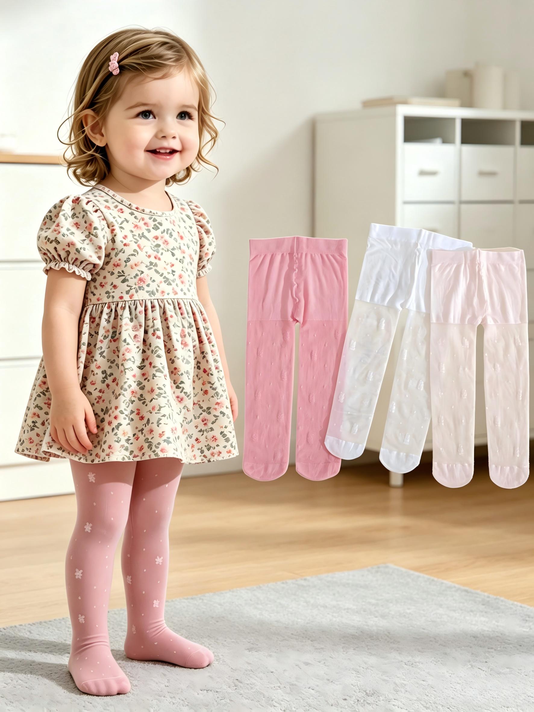 Summer Clothing Baby Girl - Pacote com 3 Meias-Calças Florais para