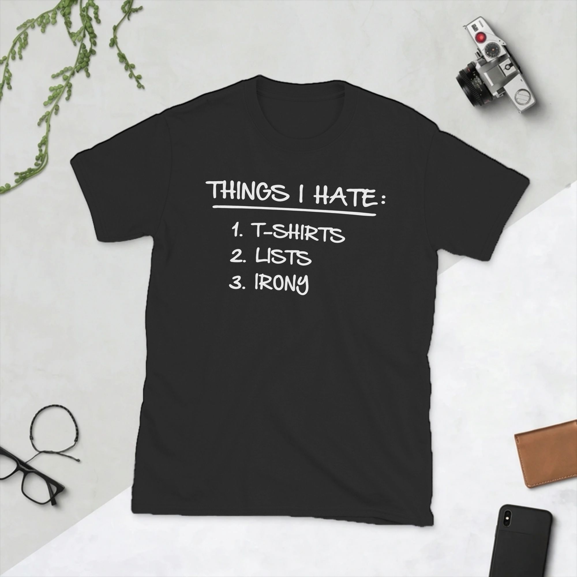 Summer Clothing List - Camiseta masculina com estampa 'List of