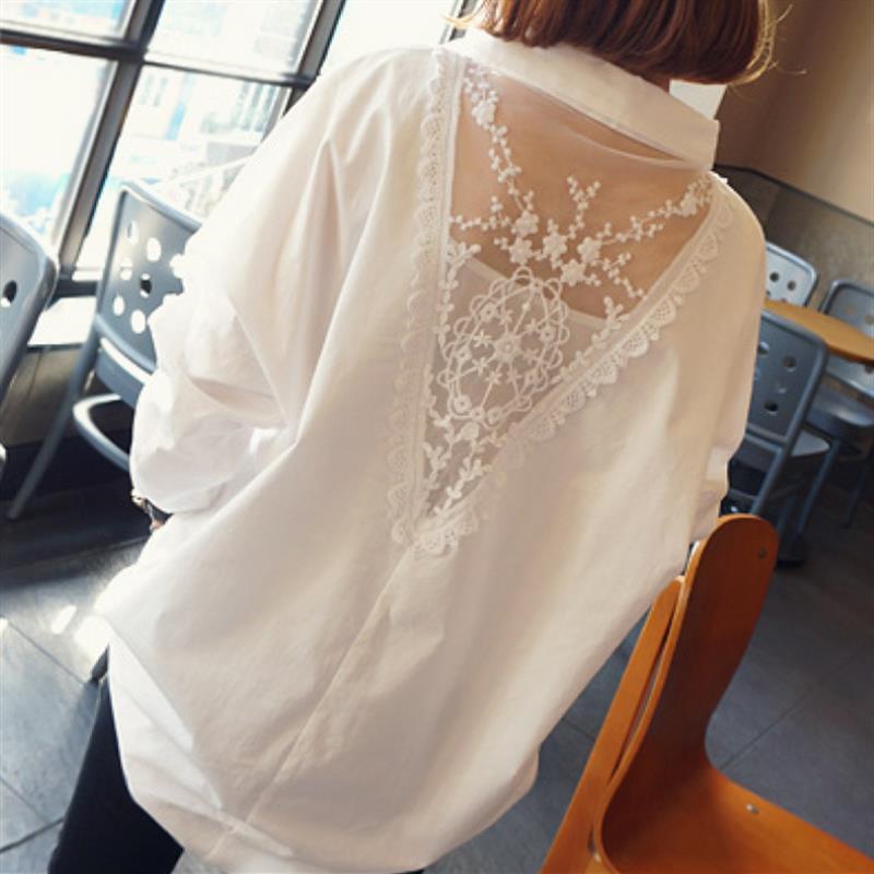 Summer Gauze Clothing - Moda decote em v bordado gaze