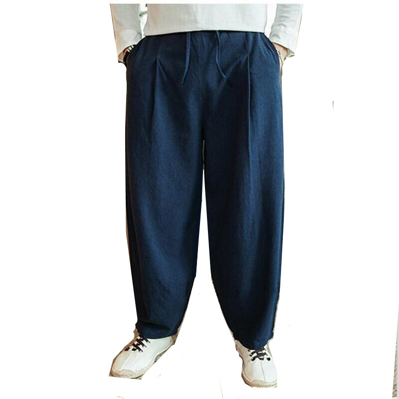 Calças Masculinas de Perna Lar - Summer Clothing Men Linen avaliação e preço