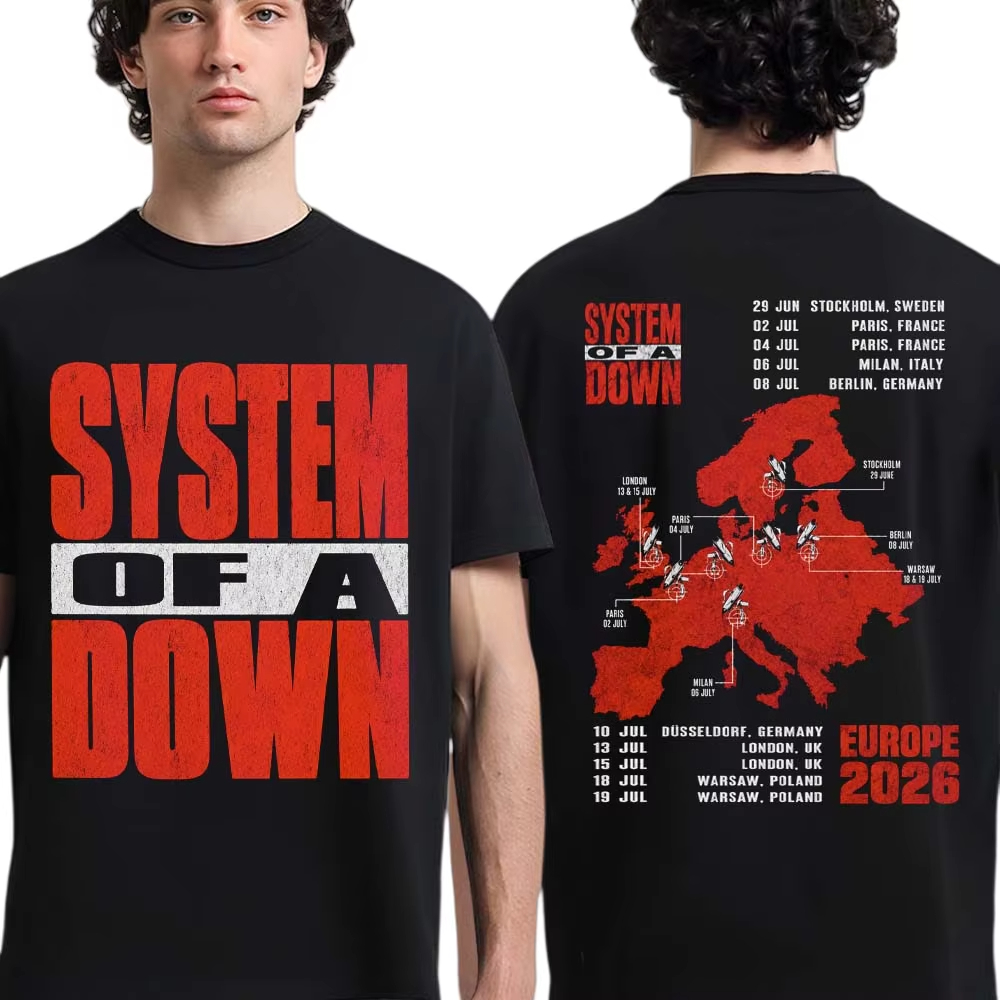 Camiseta System of A Down EU e - Summer Clothing Uk avaliação e preço