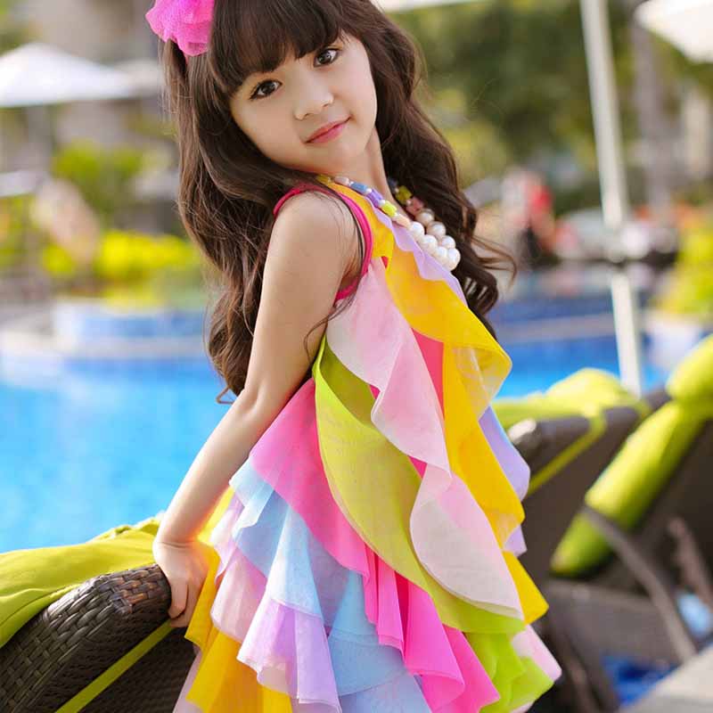 Vestido de verão para meninas, - Summer Gauze Clothing avaliação e preço