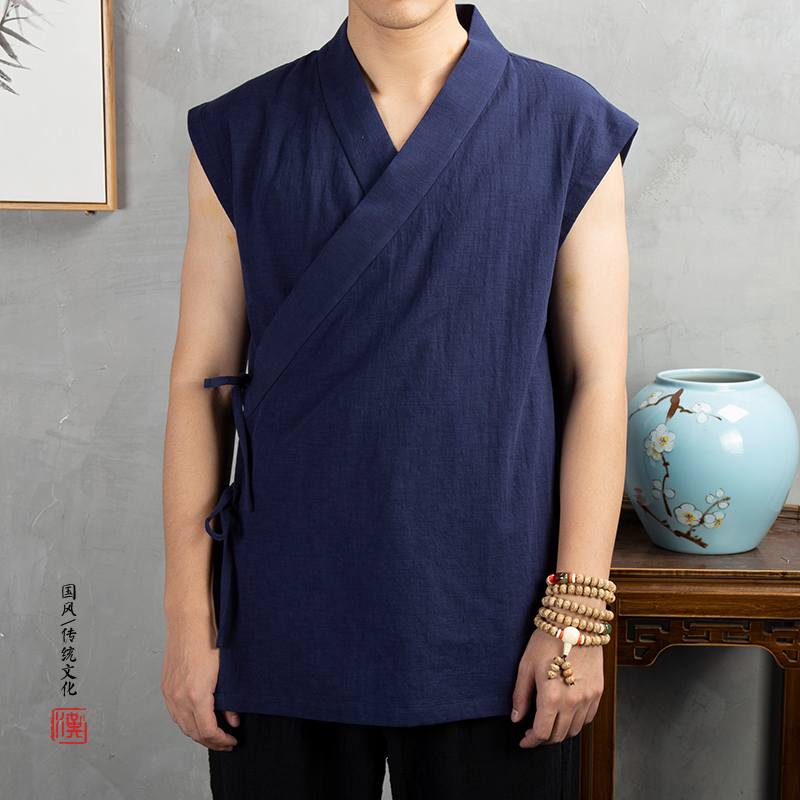 Roupas tradicionais chinesas p - Summer Clothing Men Linen avaliação e preço