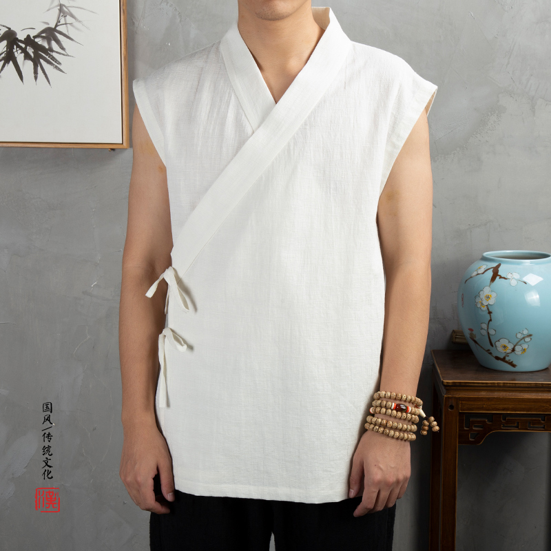 Roupas tradicionais chinesas p - Summer Clothing Men Linen avaliação e preço