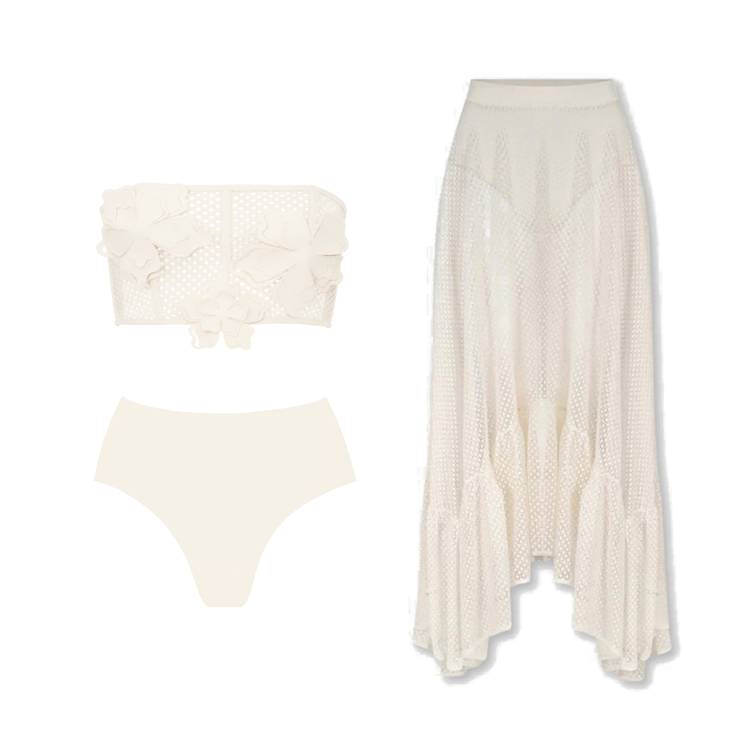 Conjunto de Biquíni de Crochê  - Swim Cover Up Mesh avaliação e preço