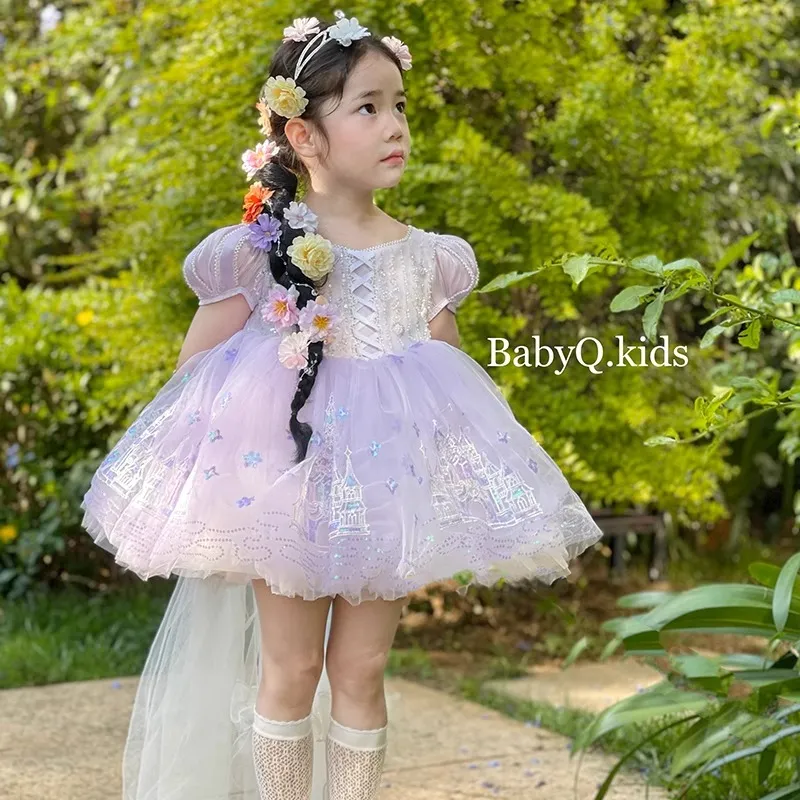 Vestido de Festa Infantil Roxo - Summer Gauze Clothing avaliação e preço
