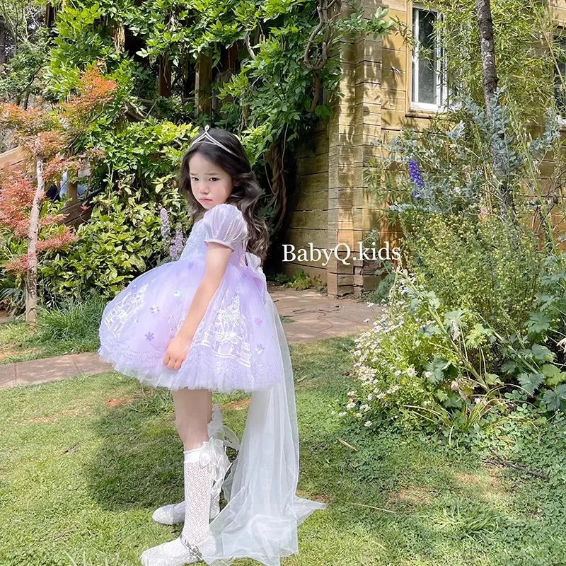 Vestido de Festa Infantil Roxo - Summer Gauze Clothing avaliação e preço