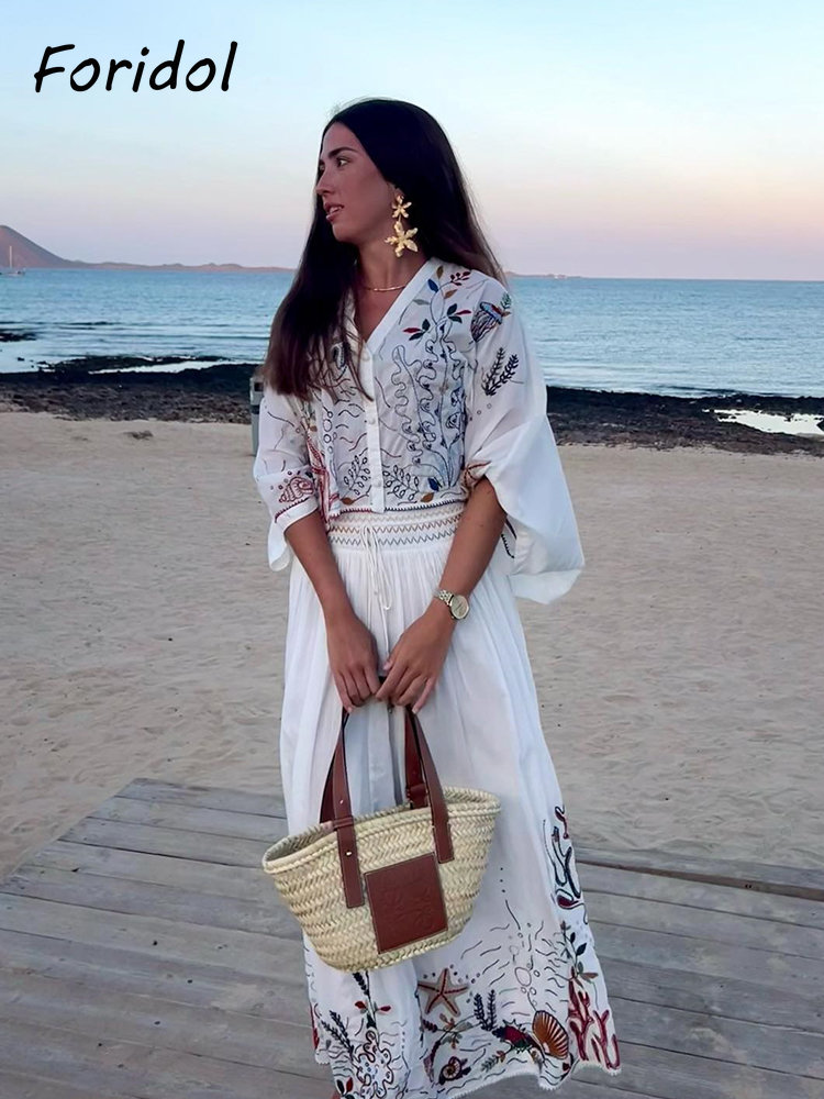 Foridol-Conjunto maxi saia man - Summer Clothing Women Sale avaliação e preço