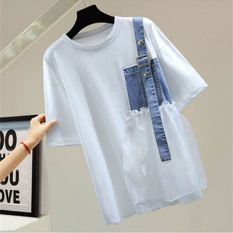 Pulôver de manga curta assimét - Summer Gauze Clothing avaliação e preço