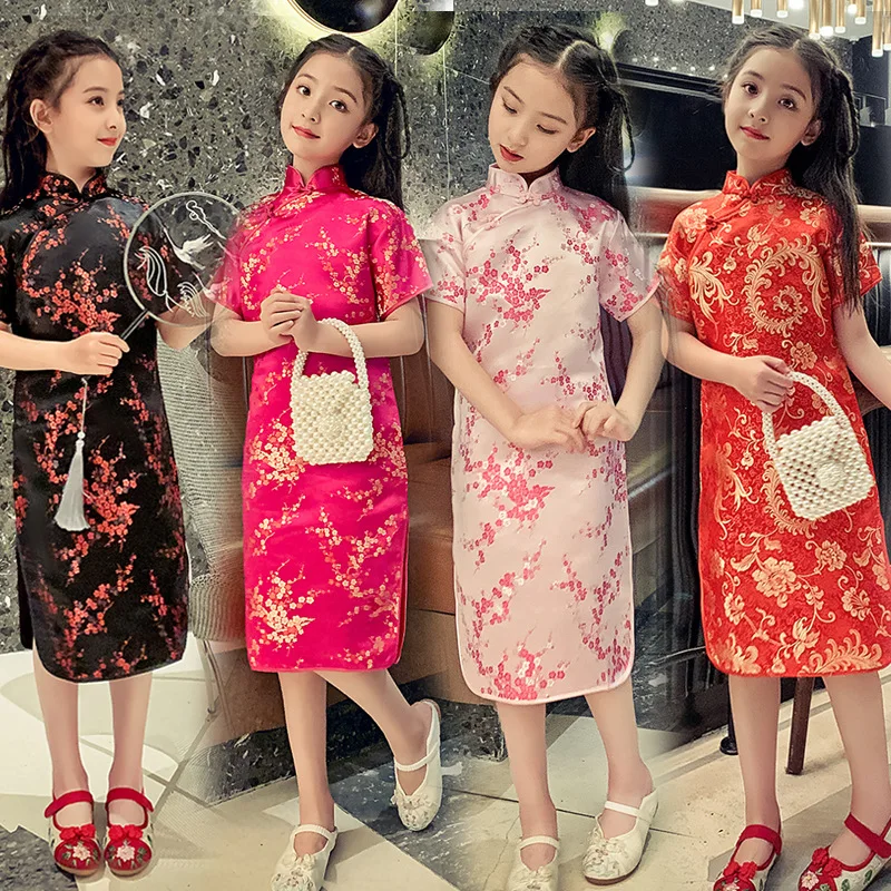Verão crianças cheongsam moder - Summer Clothing Baby Girl avaliação e preço