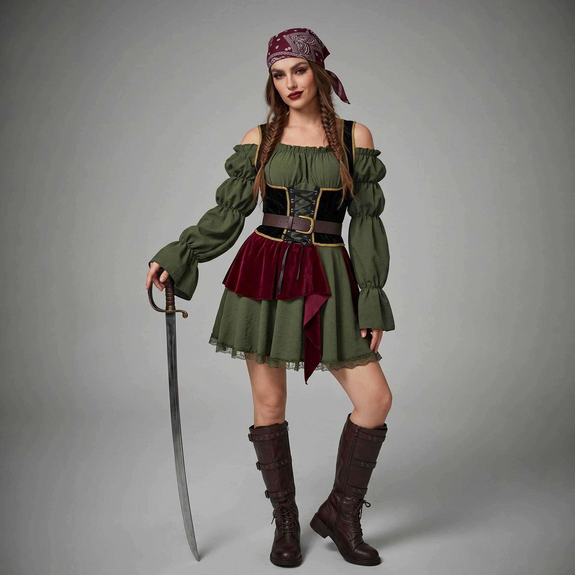 Vestido de Pirata Retrô Femini - Summer Clothing List avaliação e preço