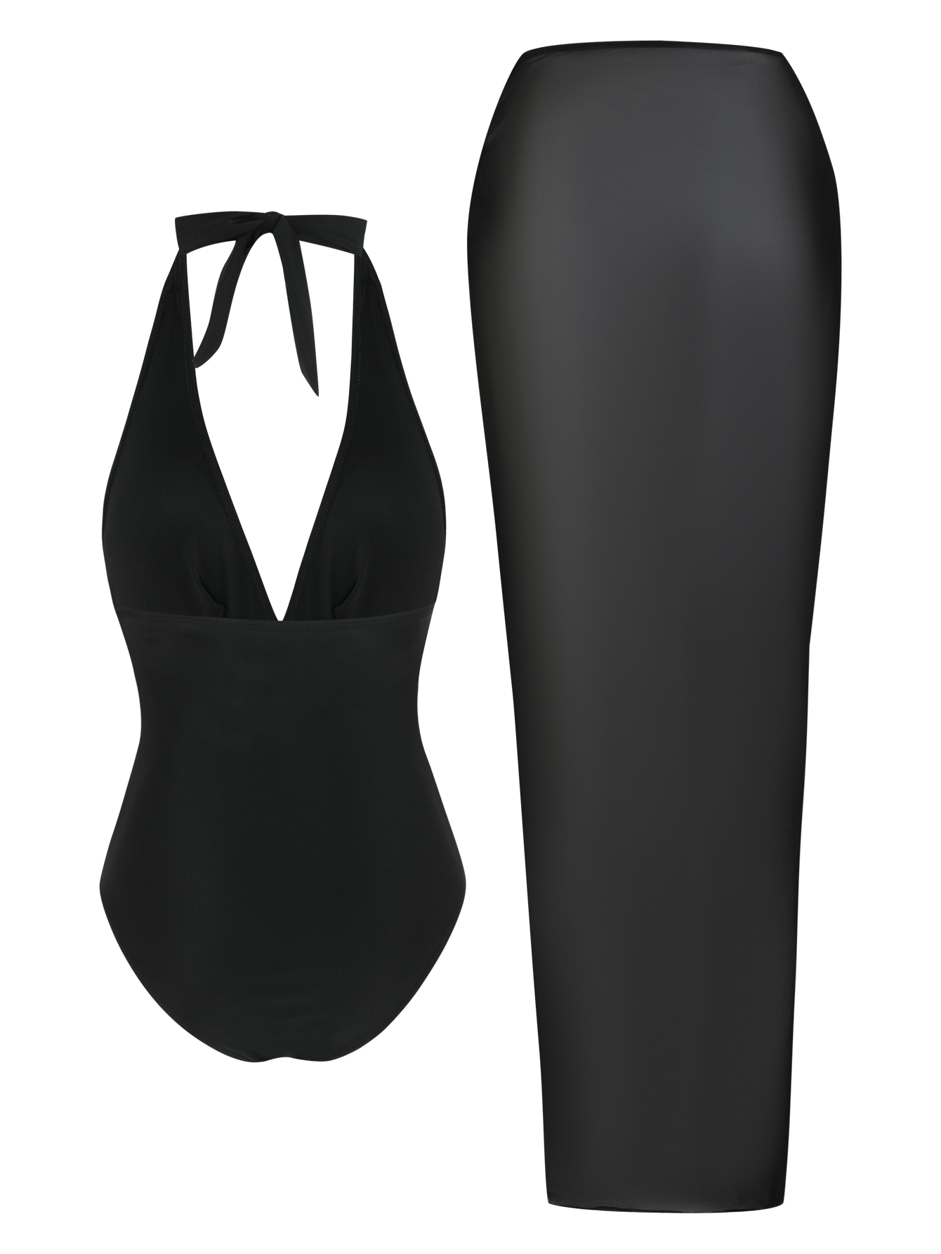 Maiô feminino com decote em V  - Swim Cover Up Mesh avaliação e preço