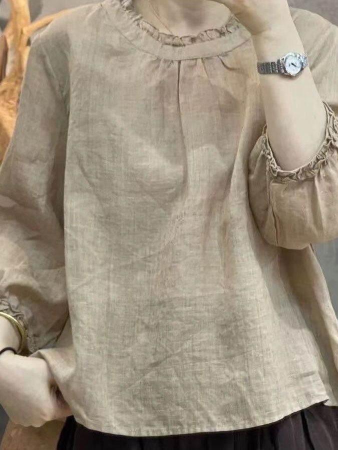 Camisa Elegante de Algodão e L - Summer Clothing Old Money avaliação e preço