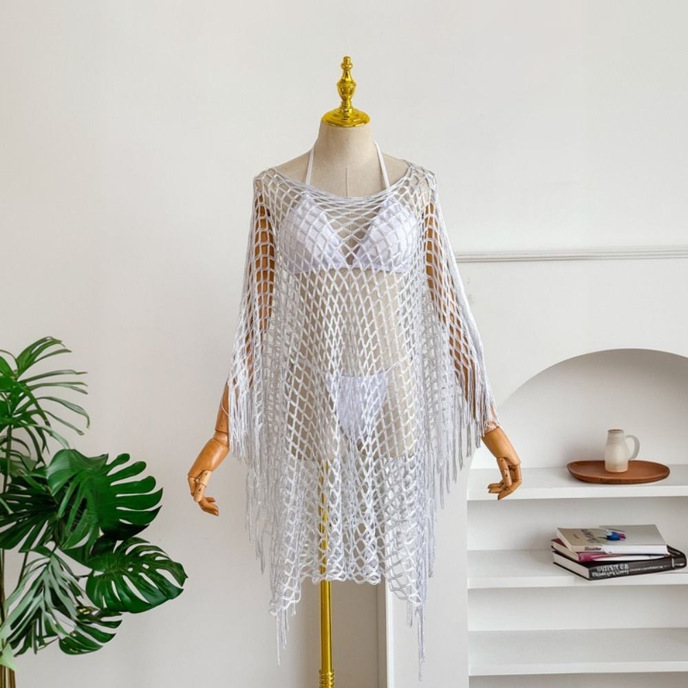 Saída de Praia de Crochê com B - Swim Cover Up Mesh avaliação e preço