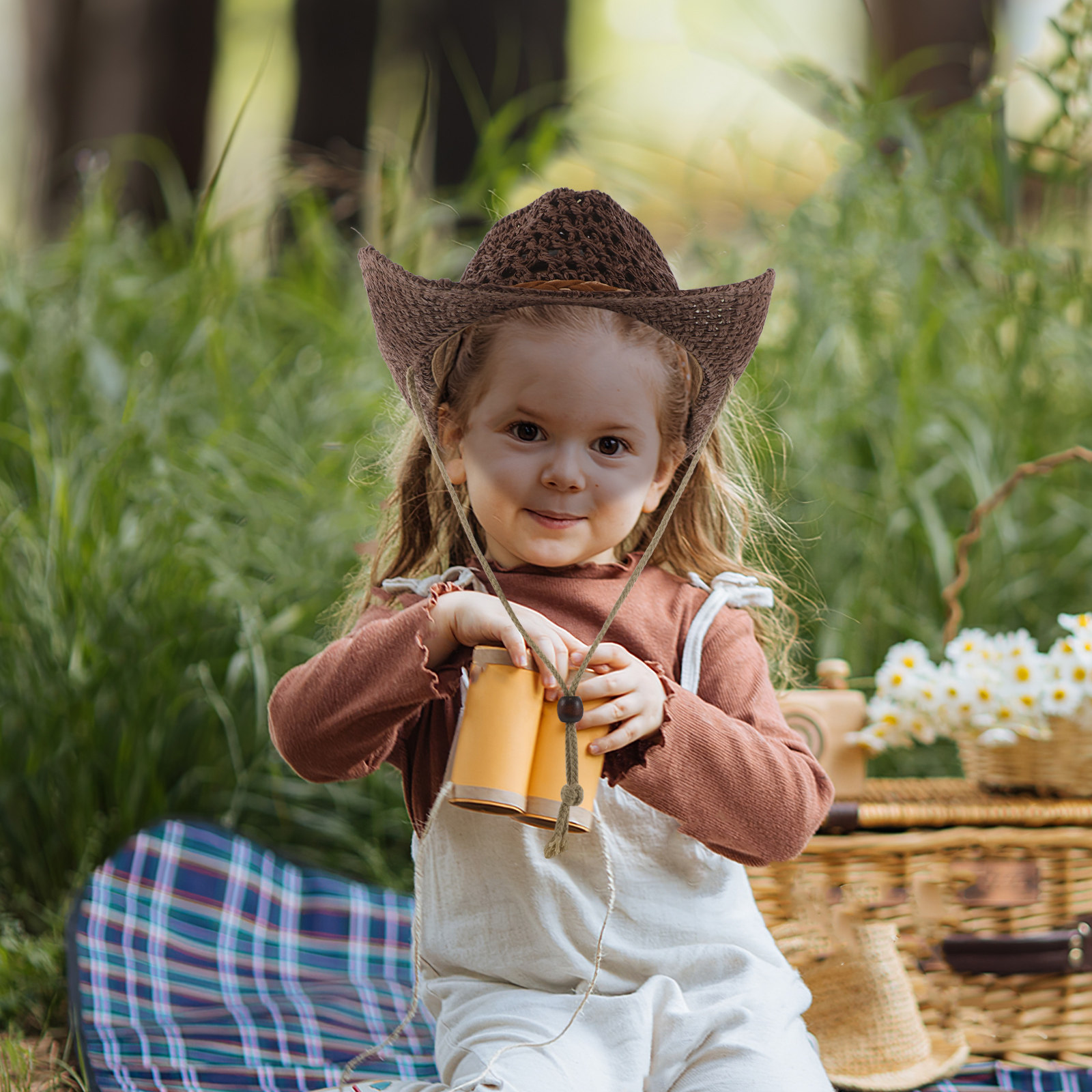 Chapéu de sol infantil com aba - Sun Hat Wide Brim avaliação e preço