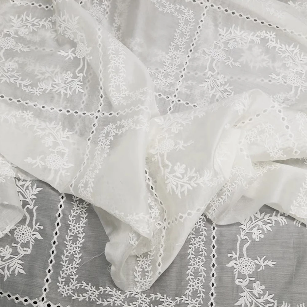 Tecido oco bordado flor, Strap - Summer Gauze Clothing avaliação e preço